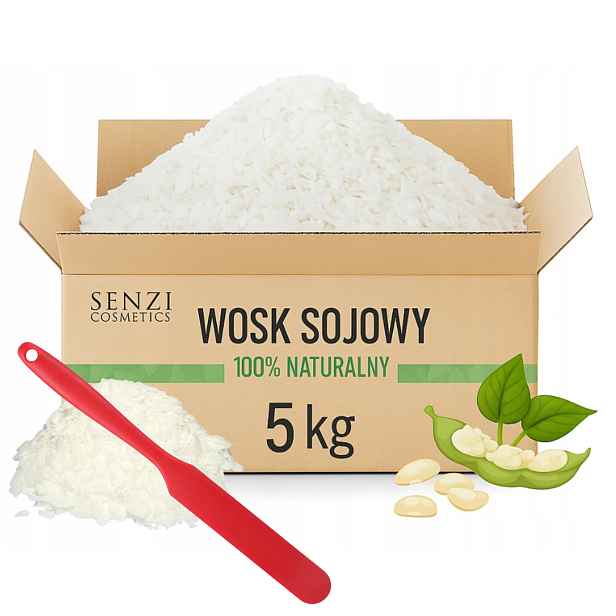 Vosk pro sójové svíčky 5 kg Vločky Červená špachtle Bonus