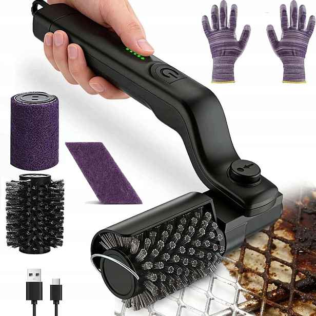 Elektrický Kartáč Na Čištění Grilu Škrabka Čistič Roštu Bbq
