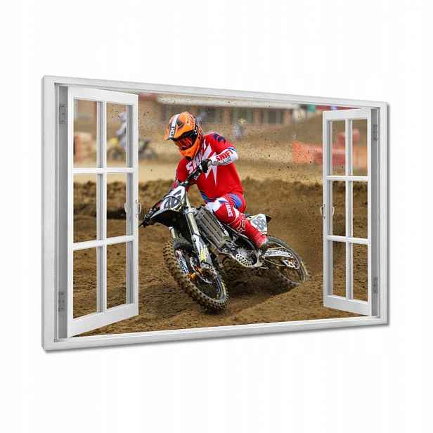Obrazy 90x60 Motokros Motocykl Motor