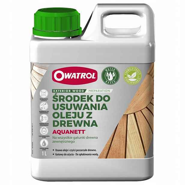 Čištění Dřeva Aquanett Odstranění Oleje Owatrol 1 L