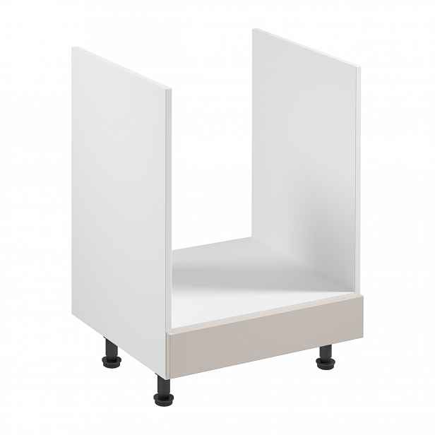 Kuchyňská skříňka pro vestavnou troubu SALERNO - šířka 60 cm, bílá / béžová