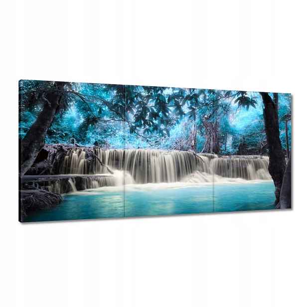 Obrazy 120x60 Tyrkysový vodopád
