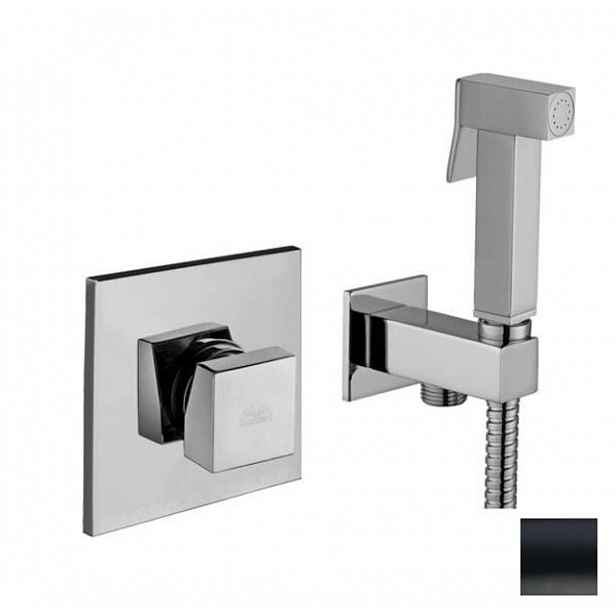 Paffoni Bidet Kit - Bidetová baterie pod omítku, se sprškou a tělesem, matná černá KITDUP112NO
