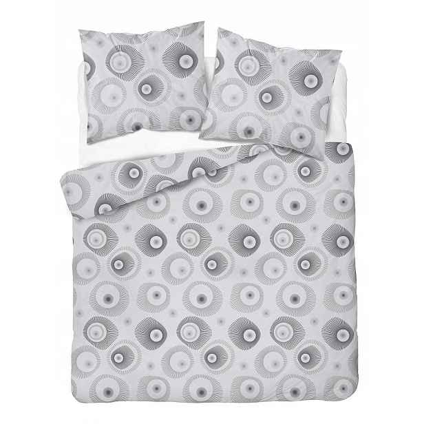 Povlečení Home Satin 220x200 šedá, fantazijní geometrie