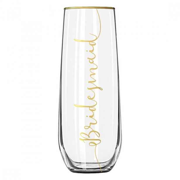 Sklenice na šampaňské "Bridesmaid", 300 ml, vyrobeno ze skla - Kitchen