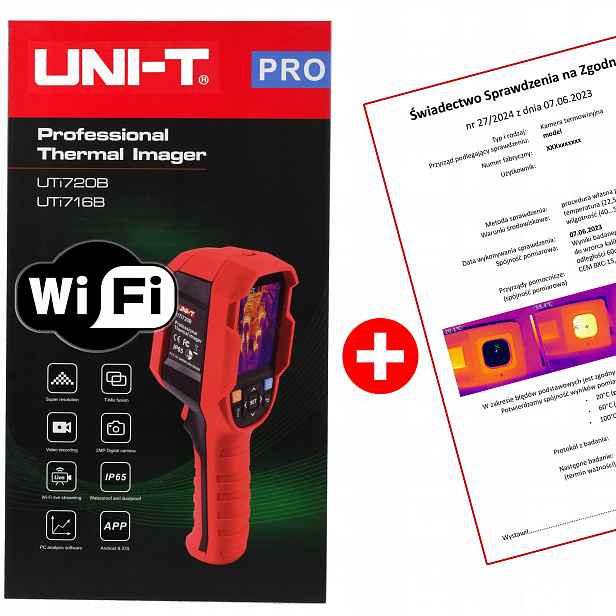 Termovizní kamera UTI720B jako UTI260B Uni-t nový Model 2026 s Wifi