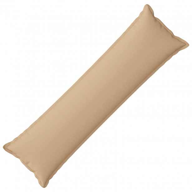 vidaXL Polštář s polštářem HOUTEN Krémová 40 x 145 cm Falešný len