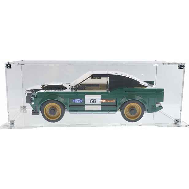 Vitrína s podstavcem Drewlandia pro sadu Lego 75884 Ford Mustang Fastback