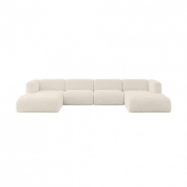 ALTDECOR SEDACÍ SOUPRAVA DO U MIRA-U2 408x179x70 Béžová Bouclé