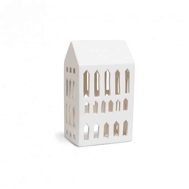 Bílý keramický svícen Kähler Design Urbania Lighthouse Church
