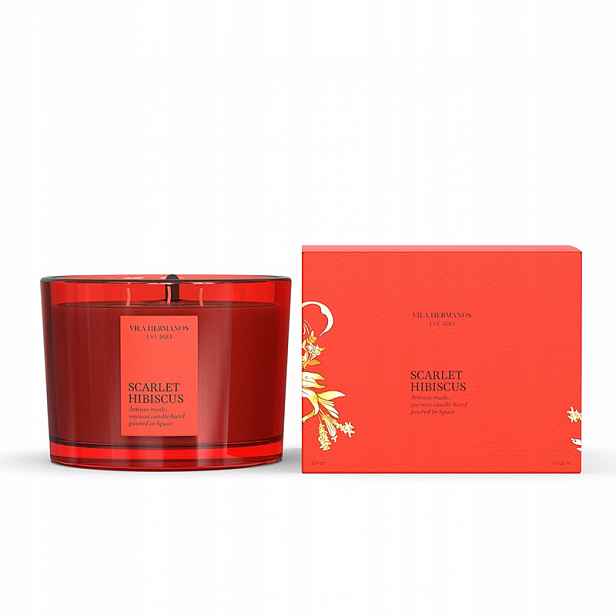 Scarlet Hibiscus Vila Hermanos vonná svíčka 350 g série Herbalist