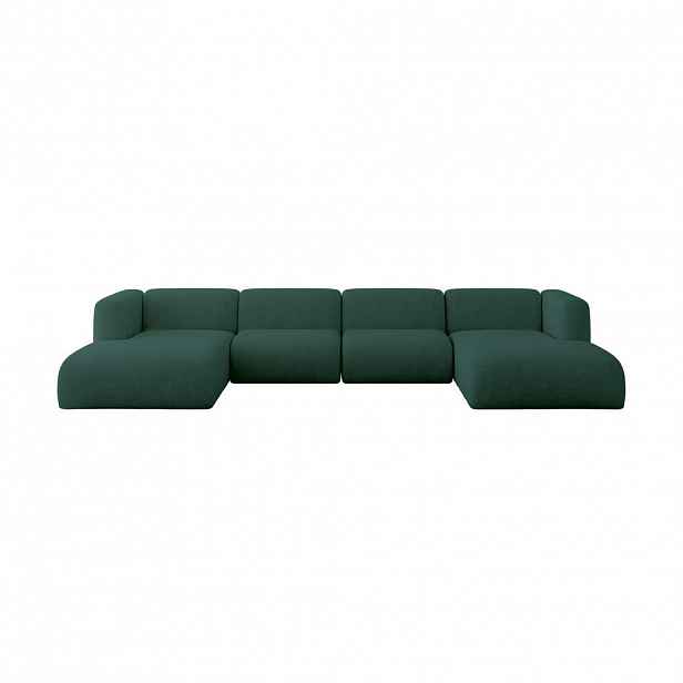 ALTDECOR SEDACÍ SOUPRAVA DO U MIRA-U2 408x179x70 Zelená Velur