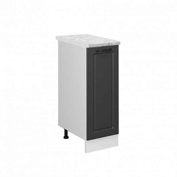 Vicco LÉKÁRNIČKOVÁ SKŘÍŇKA R-Line Antracitový venkovský dům 30 cm PD Mramor