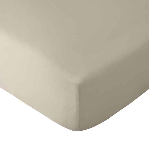 Béžové napínací prostěradlo 90x190 cm So Soft Easy Iron – Catherine Lansfield