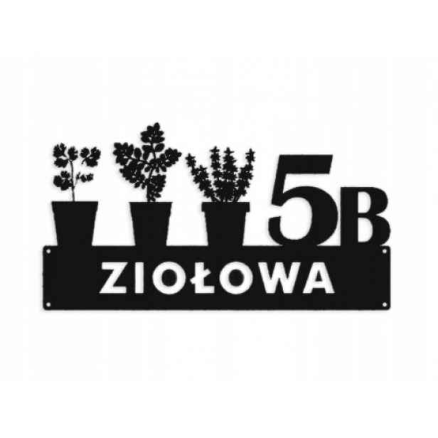Číslo Na Dům 60 cm Tabule Adresa Ocel 2 mm Grafika 35