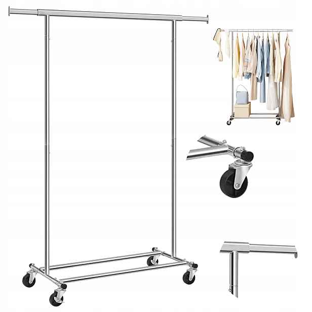 Moderní mobilní věšák na oblečení Loft 160 cm
