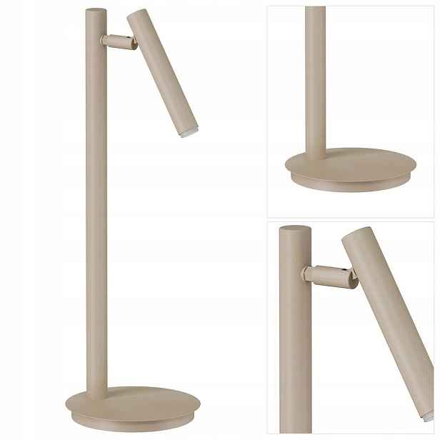 Moderní stolní lampa Sopel béžová do dětského pokoje Sigma