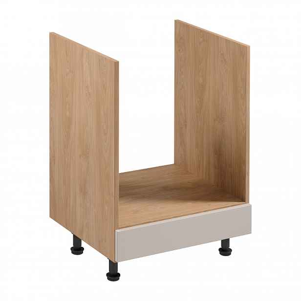 Kuchyňská skříňka pro vestavnou troubu SALERNO - šířka 60 cm, dub / béžová