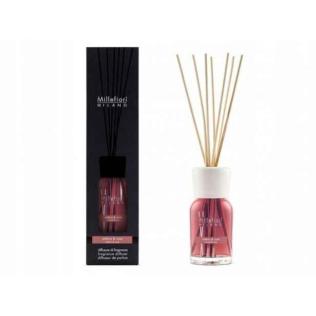 Millefiori Difuzér Ambra & Rosa 100 ml