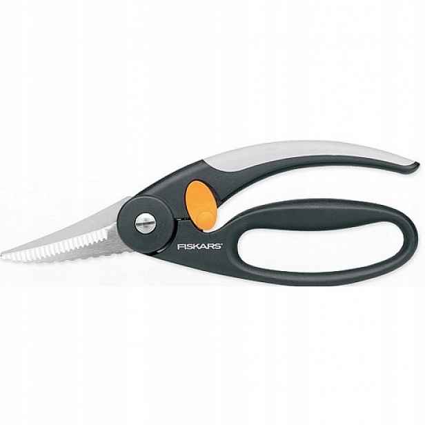 Fiskars Kuchyňské Nůžky Zoubkované Na Ryby Ocelové, Ostré, Pevné