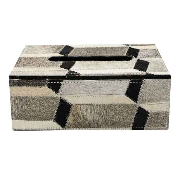Kožený zásobník na papírové kapesníky multi - 25*14*9 cm Mars & More