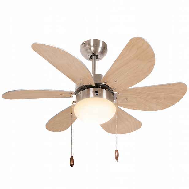 Stropní Ventilátor Homcom hnědý