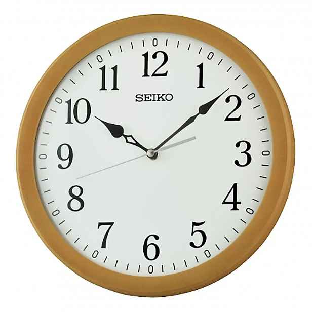 Dřevěný Klasický Čitelný Kulatý Japonský Hodinový Stroj Seiko QXA866B 30 cm