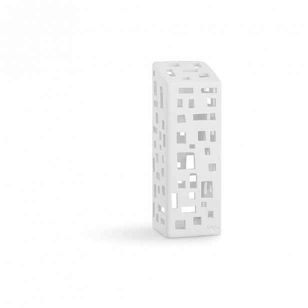 Bílý keramický svícen Kähler Design Urbania Lighthouse High Building