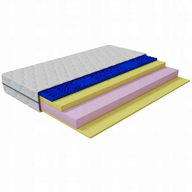 Matrace 90x200 pěnová Stabilní masážní 9 zón Sogno 24 cm Vysoká