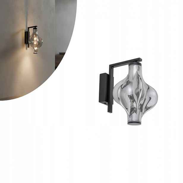 Nástěnné Led svítidlo Černá Nástěnná lampa Moderní svítidlo 8W Elva 26 cm Tk Lighting