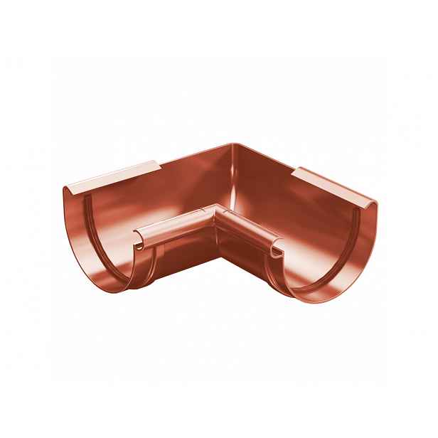 Plastový roh žlabu Gutta Aqua (vnitřní) 150 mm, cihlově červená
