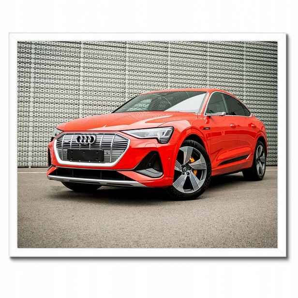 Plakáty v rámu 50x40 Červené Audi e-tron