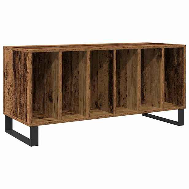 vidaXL Skříň na gramofonové desky Staré dřevo 100 x 38 x 48 cm