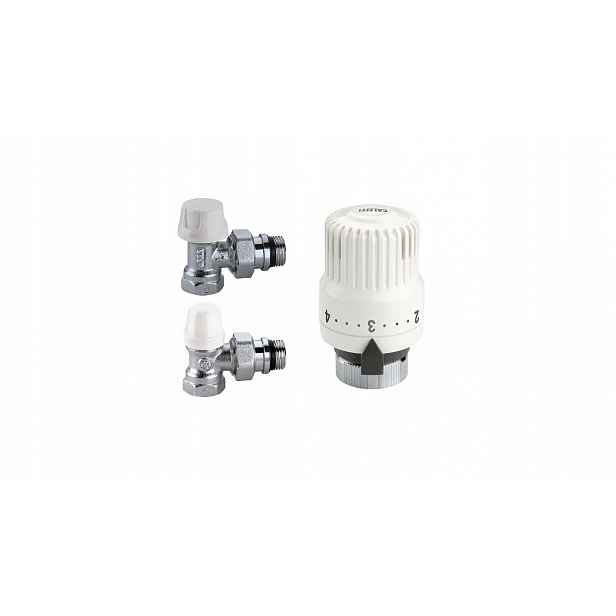 Caleffi Úhlová termostatická sada 1/2" pro radiátor KIT4220402