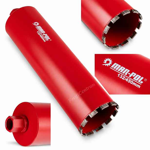 Korunkový Vrták Na Betonu 132 × 450 MM 11 Segmentů 1 1/4"