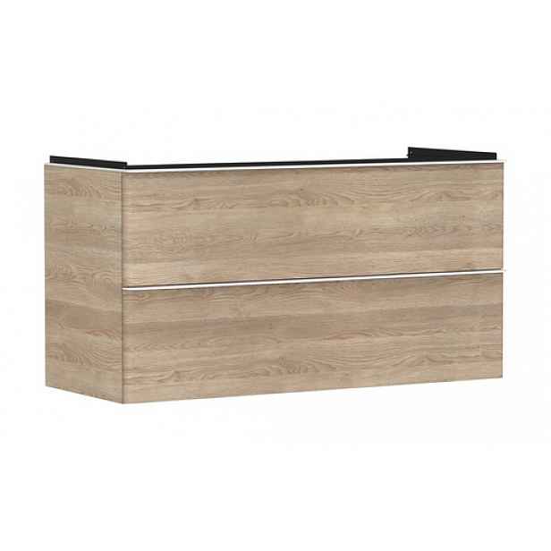 Skříňka pod umyvadlo bez umyvadla Hansgrohe Xelu Q 118x62,5x47,5 cm přírodní dub 54037700