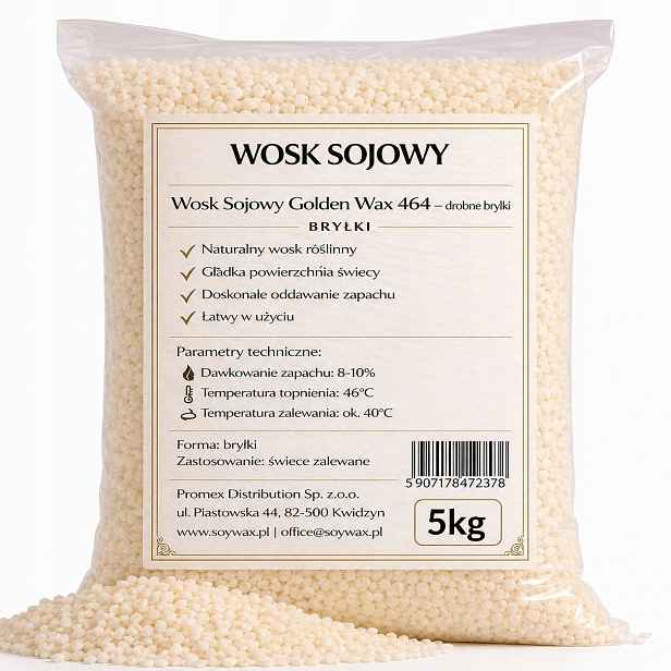 Vosk Golden Wax 464 Aak 100% sójový noGMO 5 kg