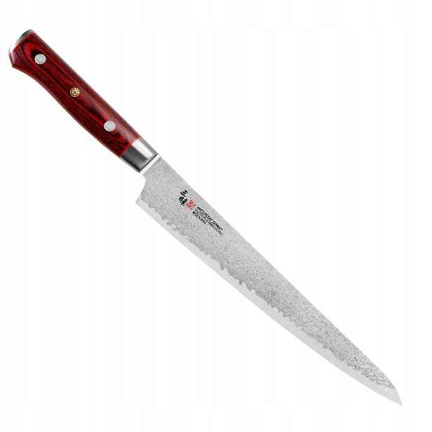 Mcusta Zanmai VG-10 Pro Flame Japonský ostrý Nůž Sujihiki 24 cm