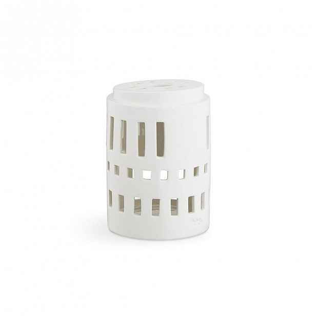 Bílý keramický svícen Kähler Design Urbania Lighthouse Little Tower