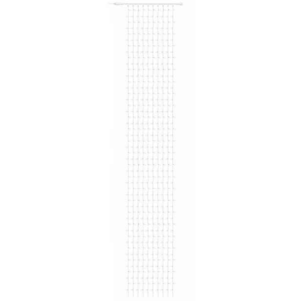Easy Fix LED světelný závěs venkovní, 100 × 700 cm, ledově bílá, 600 diod, bílý kabel, IP67, prodlužovací