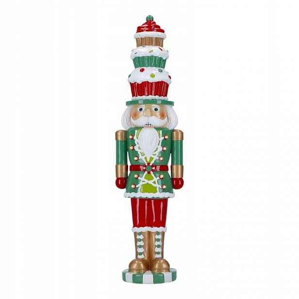 Vánoční Figurka louskáček 47 cm s Led osvětlením Ozdobná