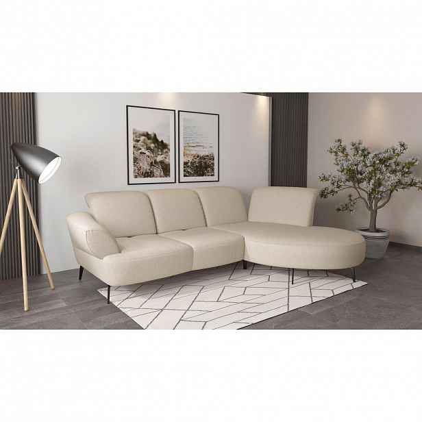 Sit & More ROHOVÁ SEDAČKA, textil, krémová