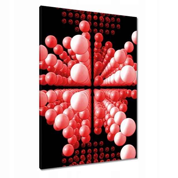Obrazy 70x100 Červené kuličky Matrix