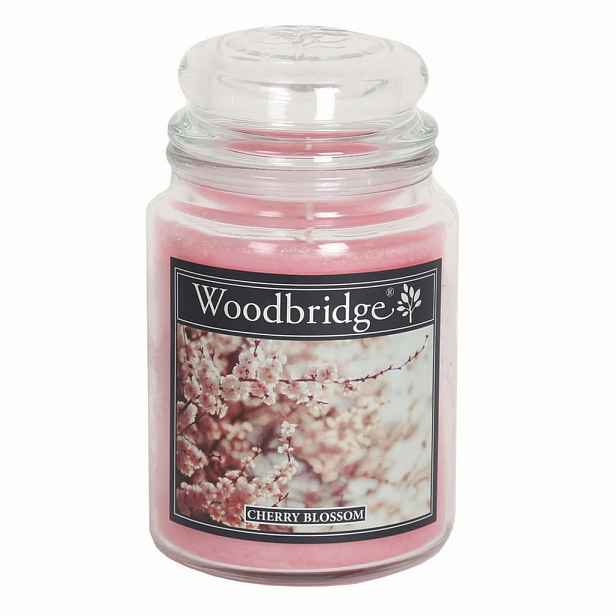 SVÍČKA Transparentní ve skle vonná Cherry Blossom 565 g