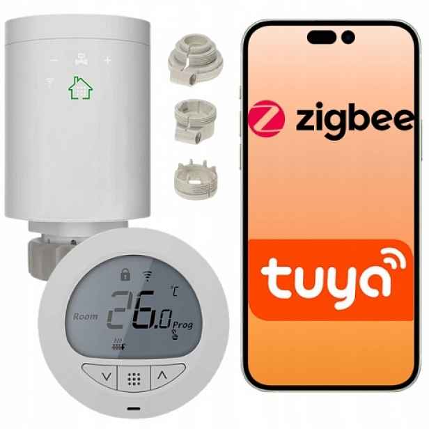 Termostatická sada ZigBee Tuya s teplotním senzorem