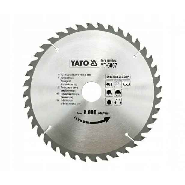 Yato Kotoučová Pila 210X40TX30MM YT-6067