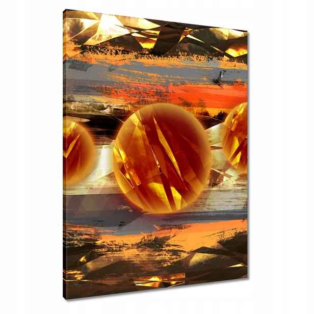 Obrazy 60x80 Zvědavé oranžové koule