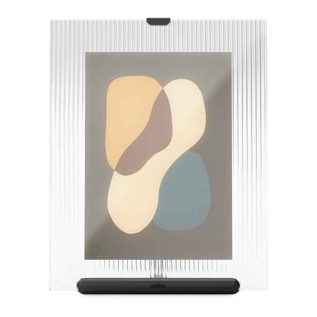 Černý skleněný stojací rámeček 19x23 cm Flute – Umbra
