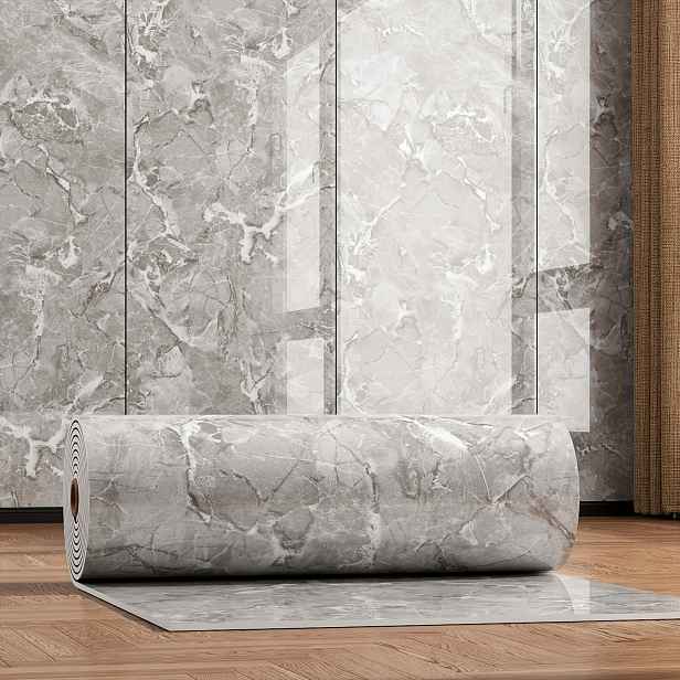 TEMU 1 role silné imitace kamene PVC renovace, nástroj pro obnovu podlahy, zesílený na 3,25 mm, 40 x 305 cm, pěnová struktura zlepšuje pocit nohou a