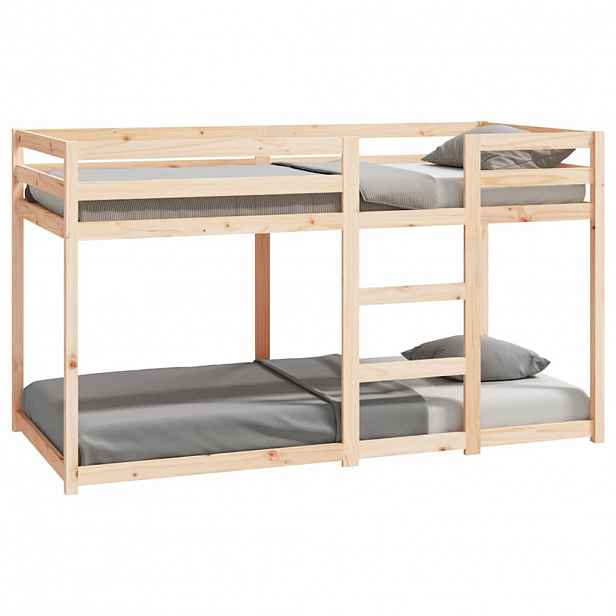 vidaXL Patrová postel bez matrace 90 x 190 cm masivní borové dřevo